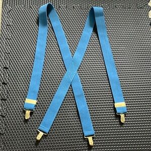 Blue and Gold Suspenders ❤️